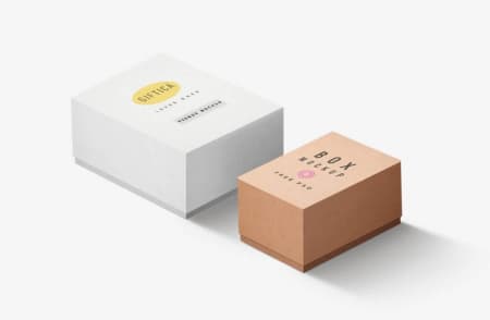 Two brand gift boxes